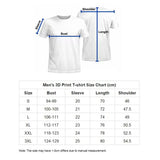 3D Graphic Prints Musical Note Design Men's T-Shirt Short Sleeve Tops