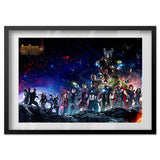 Avengers Infinity War Super Hero Movie Picture Art Poster Print on Canvas