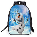 Black Cartoon Disney Frozen Backpack School Bag for Girls Kids Studients