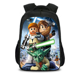 Black Movie Star War Casual Backpack Nylon School Bags