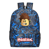 Thunder Lightning Game Roblox Printed Backpack Canvas School Bags