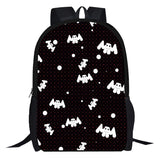 Black DJ Marshmello Casual Backpack Oxford School Bags
