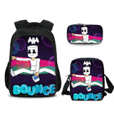 3 Packs DJ Marshmello Casual Backpack + Shoulder Bag + Pencil Bag