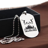 3pcs Game Fortnite Stainless Steel Dog Tag Pendant Necklace