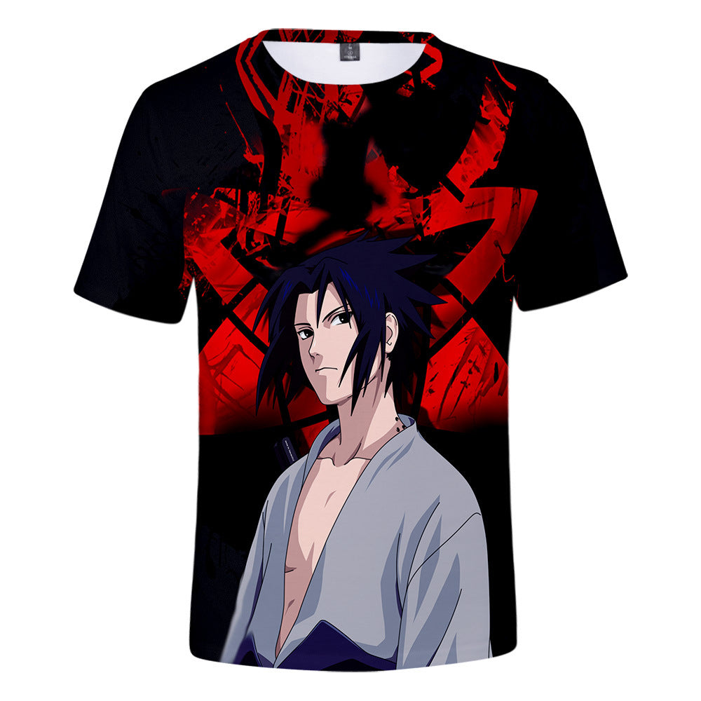 Fortnite Naruto Sasuke Uchiha T shirts Sports Summer Top Tees Xmas