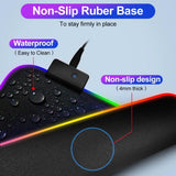 RGB LED Light Gaming Mouse Pad Large Computer Keyboard Mat