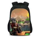 Black Game Roblox Casual Backpack Oxford School Bags