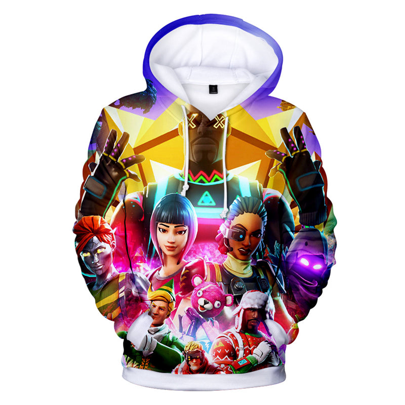 Unisex 3D Fortnite Epic Games Colorful Hoodie 3D Print Sweatshirt Jumper