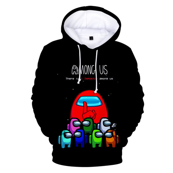 Among Us Game Hoodie 3D Print Long Sleeve Hoody Jumper Unisex for Kids and Adults