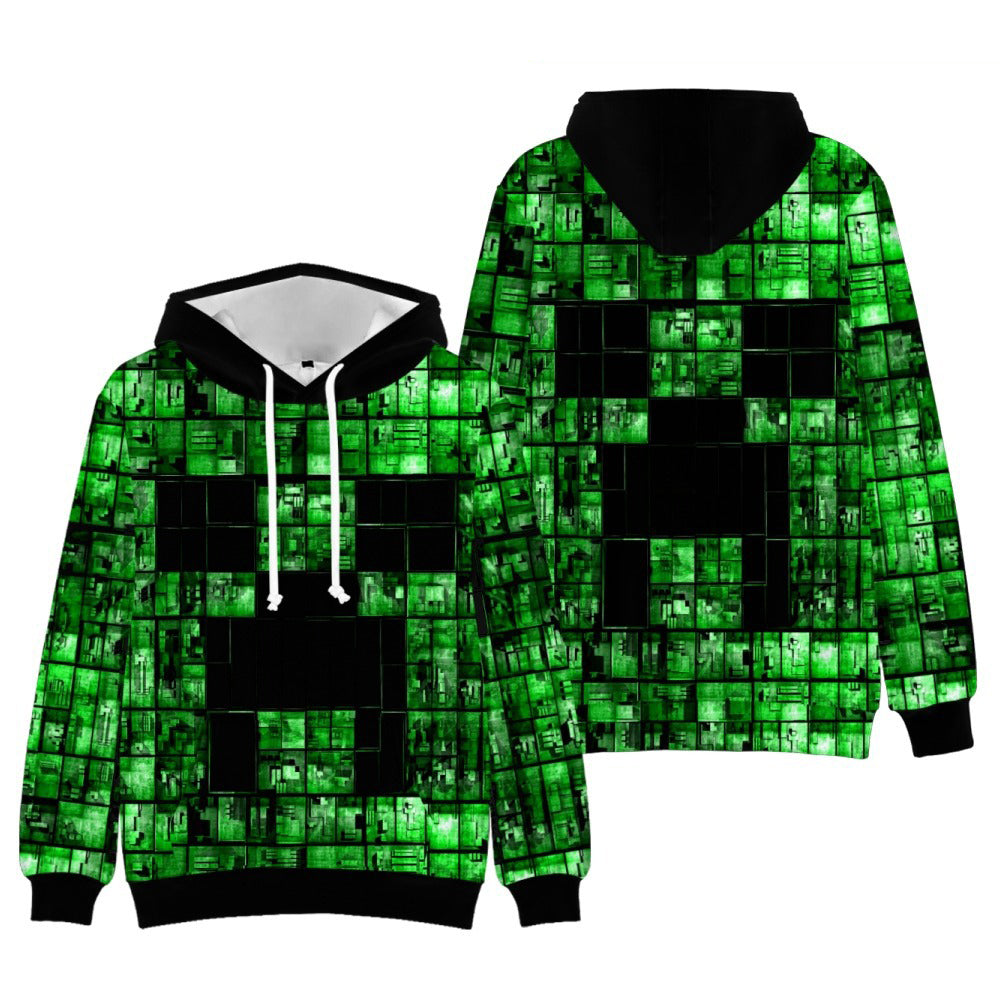 Minecraft Hoodie 3D All Print Sweatshirt Clothing Unisex for Kids & Ad –