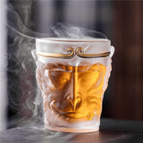 Monkey King Wukong Fsted Glass Mugs Transparent Cocktail Glasses Cups ﻿