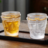 Monkey King Wukong Fsted Glass Mugs Transparent Cocktail Glasses Cups ﻿