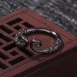 Black Myth:Vintage Men's Stainless Steel Sun Wukong Monkey King Open Thumb Ring Jewelry