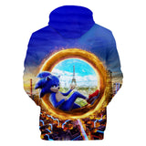 Hot Cartoon Sonic the Hedgehog Adventure Jumper Casual Sports Hoodies for Kids Youth Adult
