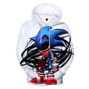 2020 New Comedy Cartoon Sonic the Hedgehog Cosplay Jumper Casual Sports Hoodies for Kids Youth Adult