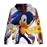 2020 New Comedy Cartoon Sonic the Hedgehog Jumper Casual Sports Hoodies for Kids Youth Adult