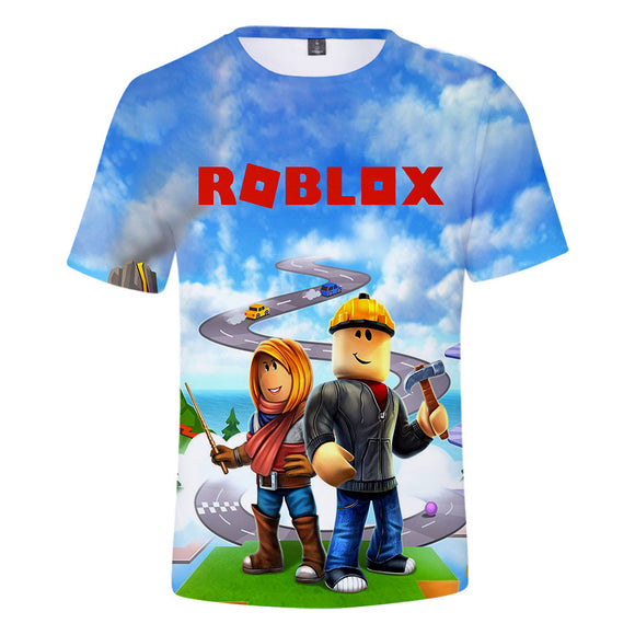 Roblox T-Shirts 3D Printed Casual Sports Summer Tee for Adult Kids