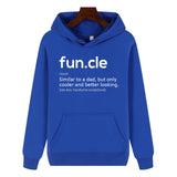 Funny Humor Print Hoodie Fun.cle noun Similar to a Dad Hooded Sweatshirt