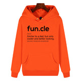 Funny Humor Print Hoodie Fun.cle noun Similar to a Dad Hooded Sweatshirt
