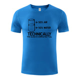 Unisex Funny T-Shirt TECHNICALLY THE GLASS IS COMPLETELY FULL Graphic Novelty Summer Tee