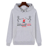 Funny Humor Print Hoodie It's All Fun And Games Until Someone Loses A Weiner Hooded Sweatshirt