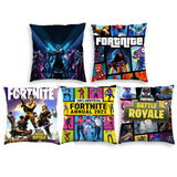 5pcs Fortnite Game Cushion Cover Plush Pillowcase