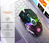 A7 Wireless Mouse LED Backlit 2.4G USB 1600 DPI Optical Ergonomic Gaming Mouse