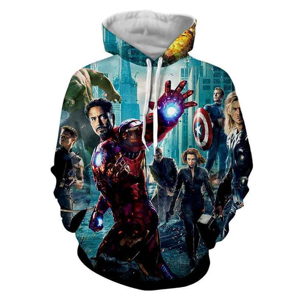 Avengers Infinity War 3D Hoodie All Over Printed Marvel Super Hero Sweatshirt