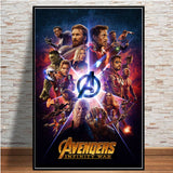 Avengers Infinity War SuperHero Movie Picture Art Poster Print on Canvas