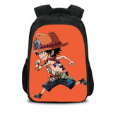 Black Anime Cartoon One Piece Casual Backpack Nylon School Bags