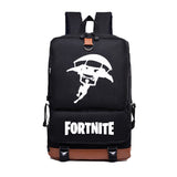 Black Game Fortnite Printed Backpack School Bags