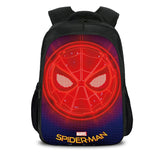Black Movie Spiderman Casual Backpack Nylon School Bags