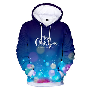 Christmas Casual Hoodies Sports Xmas 3D Graphic Streetwear Tracksuit Jumper for Kids Adults