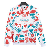 Christmas Casual Hoodies Sports Xmas 3D Graphic Streetwear Tracksuit Jumper for Kids Adults