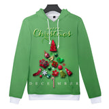 Christmas Casual Hoodies Sports Xmas 3D Graphic Streetwear Tracksuit Jumper for Kids Adults