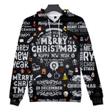 Christmas Casual Hoodies Sports Xmas 3D Graphic Streetwear Tracksuit Jumper for Kids Adults