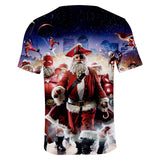 Fortnite Christmas Casual T-shirts Sports Xmas 3D Graphic Summer Top Tees for Kids Alduts