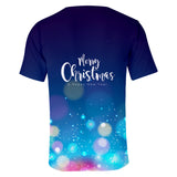 Christmas Casual T-shirts Sports Xmas 3D Graphic Summer Top Tees for Kids Alduts