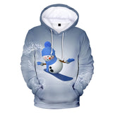 Christmas Snowman Casual Hoodies Sports Xmas 3D Graphic Streetwear Tracksuit Jumper for Kids Adults