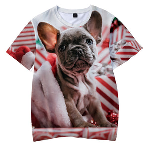 Christmas T-shirts Sports Xmas Gift Snowman 3D Graphic Summer Top Tees for Kids Adults