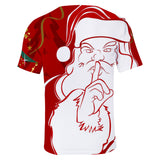 Christmas T-shirts Sports Xmas Gift Snowman 3D Graphic Summer Top Tees for Kids Adults