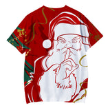 Christmas T-shirts Sports Xmas Gift Snowman 3D Graphic Summer Top Tees for Kids Adults