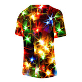 Christmas T-shirts Sports Xmas Gift Snowman 3D Graphic Summer Top Tees for Kids Adults