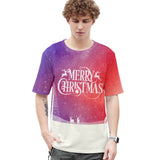 Christmas T-shirts Sports Xmas Gift Snowman 3D Graphic Summer Top Tees for Kids Adults