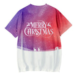 Christmas T-shirts Sports Xmas Gift Snowman 3D Graphic Summer Top Tees for Kids Adults