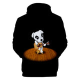 Black Animal Crossing Amiibo DJ KK Dog Guitar Long Sleeve Jumper Hoodie for Kids Youth Adult