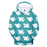 Light Blue Animal Crossing Amiibo Cosplay Long Sleeve Jumper Hoodie for Kids Youth Adult