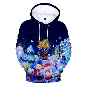 Christmas Festival Animal Crossing Cosplay Long Sleeve Jumper Hoodie for Kids Youth Adult