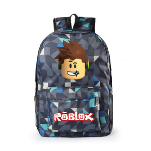 Color Grid Game Roblox Printed Backpack Canvas School Bags