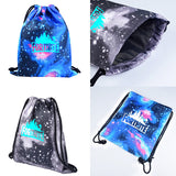 FORTNITE Pattern Drawstring Backpack Canvas Luminous School Shoulder Bags